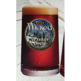 Pete's Wicked Ale (Set of 3) Pete's Wicked Winter Brew, Summer Brew, Oktoberfest Lucite Beer Signs
