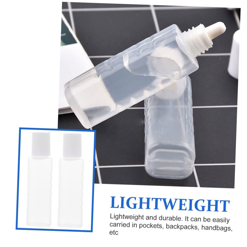LALAFINA Care Tool 25pcs Mini Liquid Bottles Storage Screw Caps