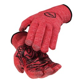 DeFeet - Duraglove Adventure Series - Athletic Sports Gloves, Cycling, Hiking and Running Gloves - Fire w/Black