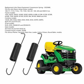 Mower Deck Belt Tension Spring GX21582 GX20377 for John Deere L120 L130 X140 145 D140 D150 D155 D160 D170 G110 L120 L130 LA130 LA140 LA145 LA150 LA155 LA165 LA175 X165 G110 L2048 L2548