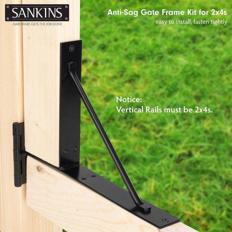 SANKINS 2 Set Anti Sag Corner Brace Bracket, Heavy Duty