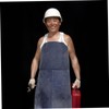Gatuida Cowhide Soldering Apron Heat Resistant Protective Apron for Welders