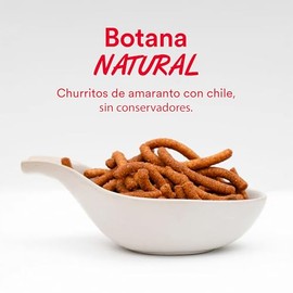 Churros de Amaranto Sabor Chile 50g x 18 Snack Saludables Vitalibr | Botanas Saludables Horneadas para todo momento