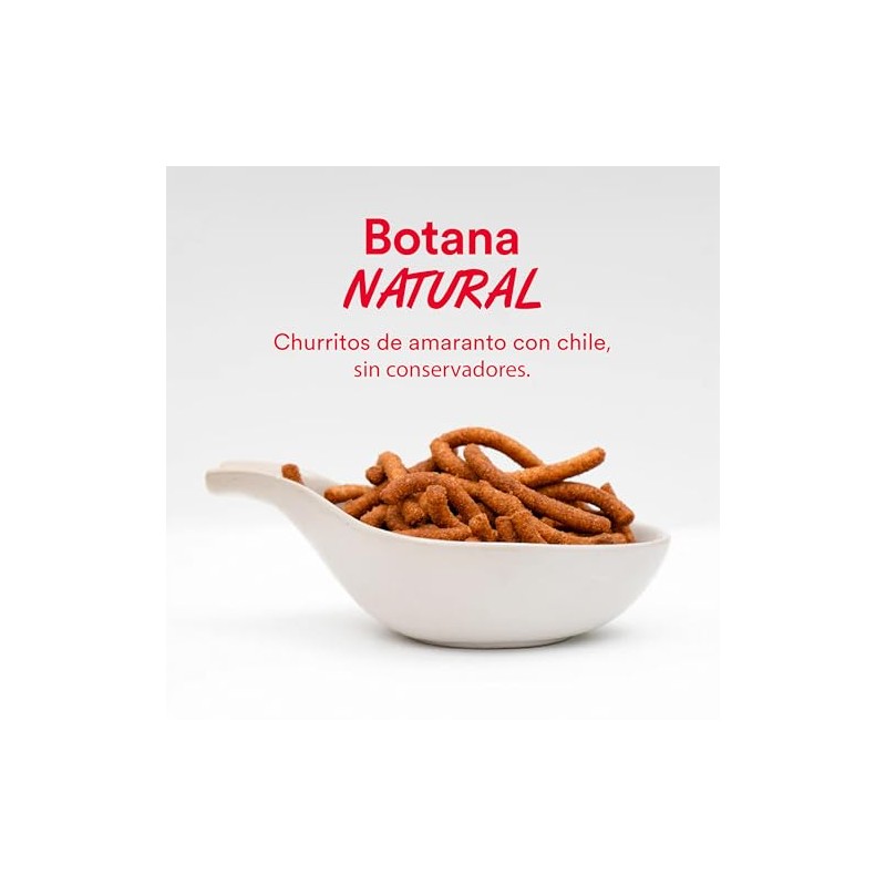 Churros de Amaranto Sabor Chile 50g x 18 Snack Saludables