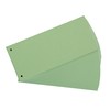 200 Dividers in Green, 24 x 10.5 cm, Punched, 180