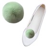 Gift girl 2 PCS 2 Inch Removable Rabbit Fur Ball