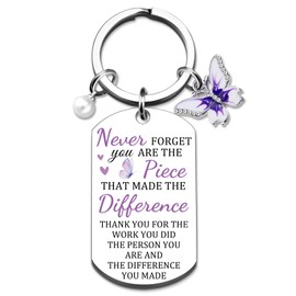 FAFQBING Coworker Christmas Gifts Farewell Gift for Women Men Inspirational Difference Maker Keychain for Coworkers Best Motivation Gifts for Friends Female Unique Birthday Christmas Gift Ideas