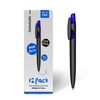Datasafe Retractable Clicky Ballpoint Writing Pens, Black Casing, Medium Point