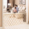 Evenflo Expansion Walk-Thru Room Divider Baby Gate, Natural Wood
