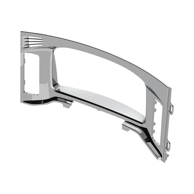 CTW Chrome Plastic Center Dash Instrument Bezel Fits 2018-2023 Freightliner