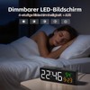 Digital Alarm Clock Small, Bedside Alarm Clock with Temperature Display,