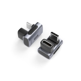 Hagibis Adaptador USB C de 240 W 40 Gbps 8K, paquete de 2 adaptadores USB-C macho a hembra, conector USB4 para Thunderbolt 4/3, ROG Ally, cubierta de vapor, interruptor, acoplamiento, Mac, tablet