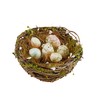 Lights4fun Easter Egg Nest with Moss Easter Decoration Easter Eggs
