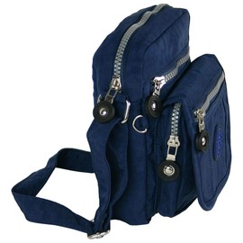 petit sac à main sac en bandoulière sac à épault bourse pochette sportif en Nylon bleu