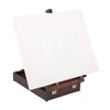 KINGART 702 Adjustable Wood Table Sketchbox Easel, Premium Beechwood Espresso
