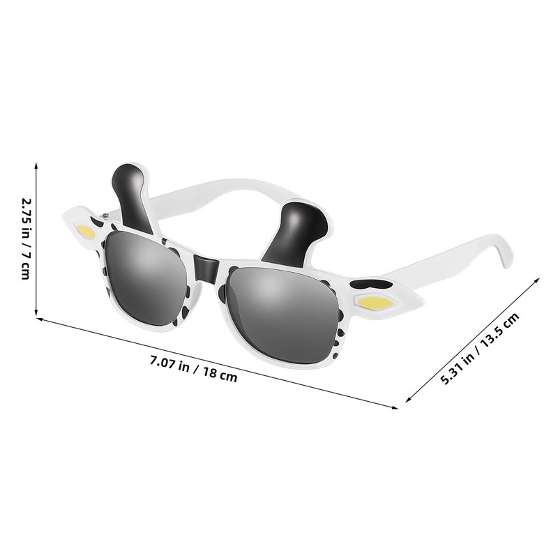 Abaodam Cow Pattern Glasses, Funny Sunglasses, Cow Sunglasses, Party Goods,