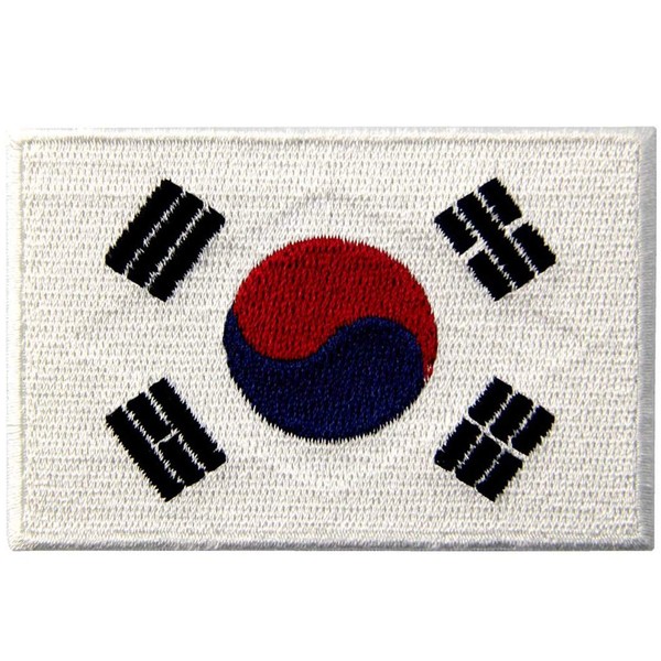 South Korea State Flag Embroidered Korean State Emblem Iron on