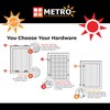 Metro Screenworks Draft Blocker - Custom Size Window Screen (Vinyl)