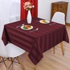 Adalex Global Waterproof Spillproof Striped Square Rectangle Tablecloth Table Cover