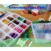 Umshlem 144pcs Embroidery Floss Bobbins Embroidery Floss Organizer Plastic Floss