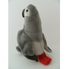 Soft Toy African Grey 20 cm, Cuddly Toy Bird Parrot