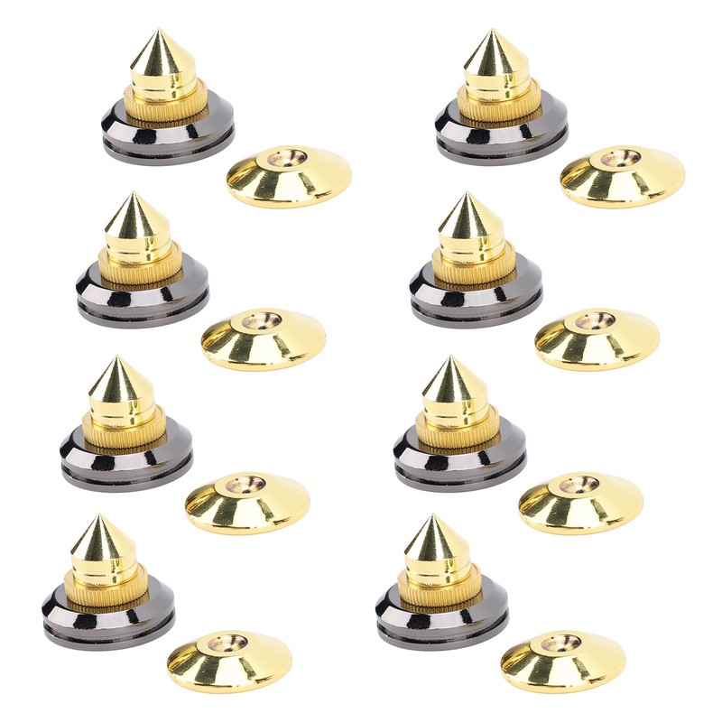 Speaker Spike Pad Kit Wide Application Shock Absorbing Zinc Alloy