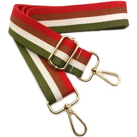 Shoulder Strap for Bags, Red, Bag Strap, Adjustable Shoulder Strap, Bag Straps for Changing with Carabiner Gold, 80-130 cm Carry Strap, Bag for Women, Modern Handbag Accessories, 3.8 cm, 07