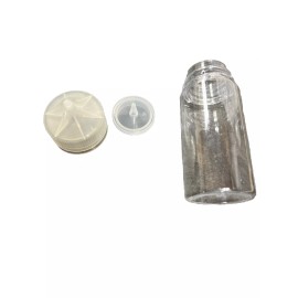 Gen 2 Lot Of 5 Plastic 100ml PET Squeezable Pointed Dropper Bottles Clear Bottle