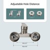 Aolemi Wall Mount Bathtub Faucet with Handheld Sprayer Wall Mounted