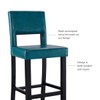 Linon Vega Bar Stool, 19"W x 20"D x 44.5"H, Blue