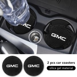 Car Cup Holder Coaster for GMC Silicone Cupholder Coaster,Car Interior Accessories,2.76 Inch 2 Pieces
