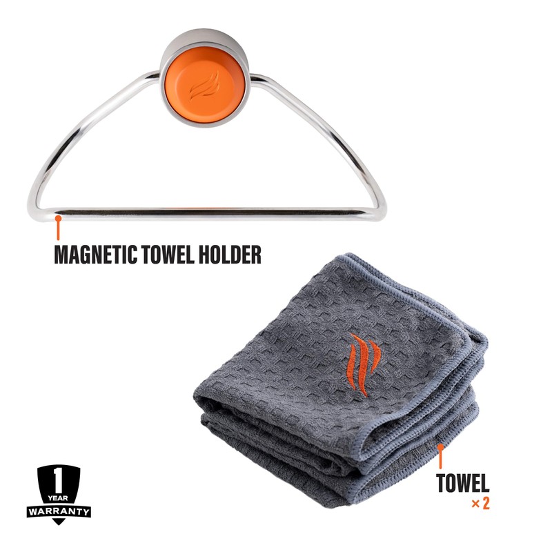 Blackstone 5300 Magnetic Towel Holder Set, Orange