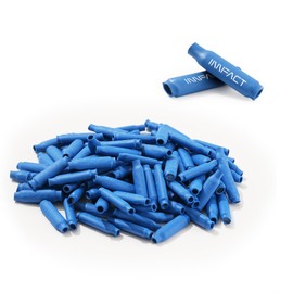 Innfact 100 Pcs Low Voltage B Connectors Wire Splices Gel Filled, Waterproof Electrical Wire Crimp Bean Type Cable Connector for Outdoor Telephone Phone Security Lighting