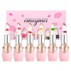 Flower Jelly Lippenstift Set, 6 Stück Farbwechselnder Lippenstift Kit, Magic