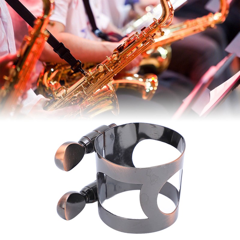 Saxophone Ligature Mouthpiece Fastener Sax Metal Clip Musical Instrument Accessories