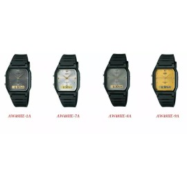 Casio AW48HE Series Men's Digital Analog Dual Time Watch - AW48HE-1A