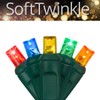 Wintergreen Lighting SoftTwinkle Slow Twinkling Christmas Lights, Soft Twinkle String