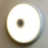CGC Lighting White Bulkhead Round Motion Sensor PIR Ceiling Light