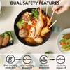 Aoresac Electric Pot 1.7L Non-stick Ramen Cooker Automatic Insulation/Timing for
