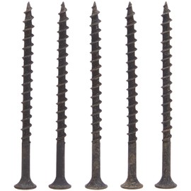 Merriway BH02577 (25 Pcs) Phillips Grip Tite Bugle Head Drywall Screw, Black Phosphate 4.2 x 65mm (No. 8 x 2.1/2 inch) - Pack of 25 Pieces