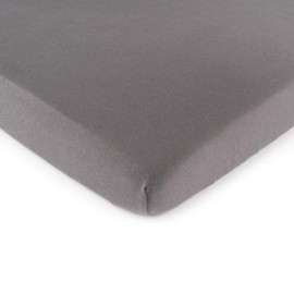 SheetWorld Baby Fitted Changing Pad Cover Sheet 16 x 33 inches, 100% Cotton Jersey Hypoallergenic Sheet, Unisex Boy Girl, Dark Grey, Made in USA