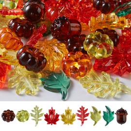 Topeen Thanksgiving Acrylic Holiday Gems 120 Pcs Crystals Gems for Table Scatter, Thanksgiving Party Decoration Favor Vase Filler, (Thanksgiving Gems)
