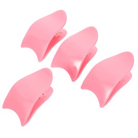 Housoutil Eyelash Applicator Tools False Eyelashes Applicator Tweezers Set 4pcs Safe Plastic Time-saving Makeup