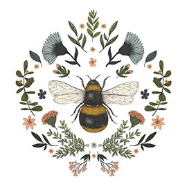 Set of 20 Individual Decoupage Paper Party Napkins Secret Bee Beverage Watercolor Decor Luncheon Beverage Christmas Series Napkin for a Birthday, Holiday, Wedding, Cocktail Party