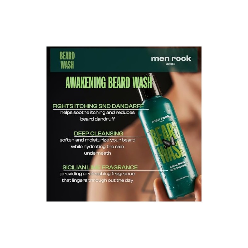 Men Rock Beardy Beloved Awakening Essential Beard Kit Lima Siciliana