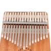 17 Keys Thumb Piano Mahogany Wood Finger Harp Mini Thumb