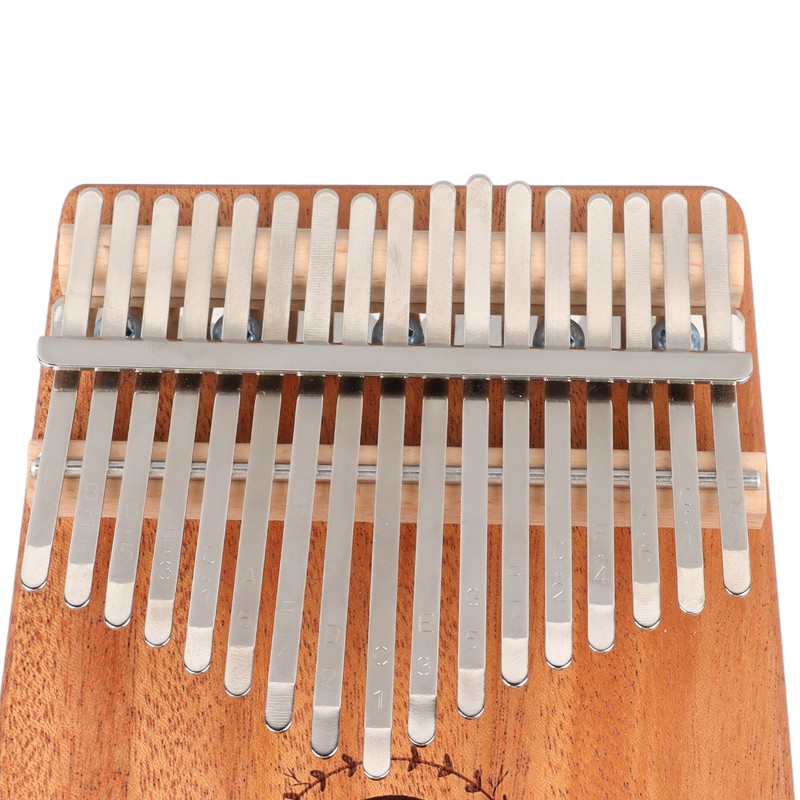 17 Keys Thumb Piano Mahogany Wood Finger Harp Mini Thumb