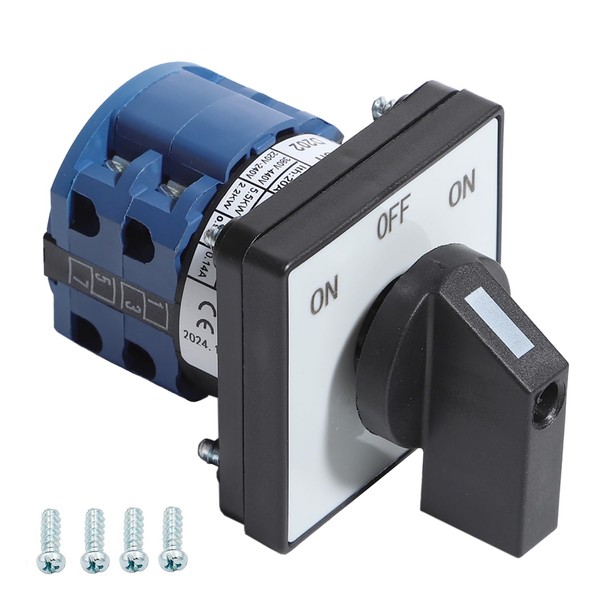 aikoolwer Changeover Switch 3 Positions 8 Terminals Universal Rotary Cam