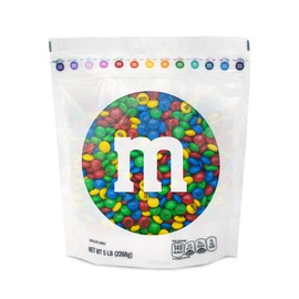 M&M’S WORLD Great Team Milk Chocolate Candy, 5lbs of Bulk Candy in Resealable Pack for Team Events, Athletic Awards, Business Meetings, Client Thank Yous, Customer Appreciation