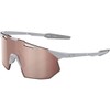 100% Hypercraft SQ Sunglasses - Matte Stone Grey; HiPER Crimson